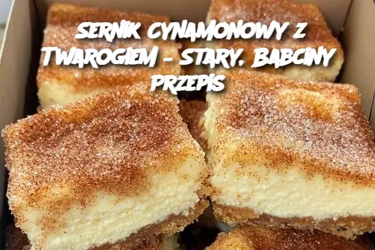 Sernik Cynamonowy z Twarogiem – Stary, Babciny Przepis