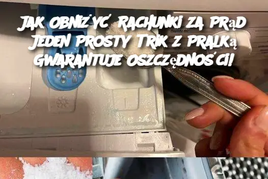 Jak Obniżyć Rachunki za Prąd? Jeden Prosty Trik z Pralką Gwarantuje Oszczędności!