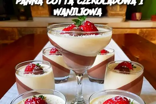 PANNA COTTA CZEKOLADOWA I WANILIOWA