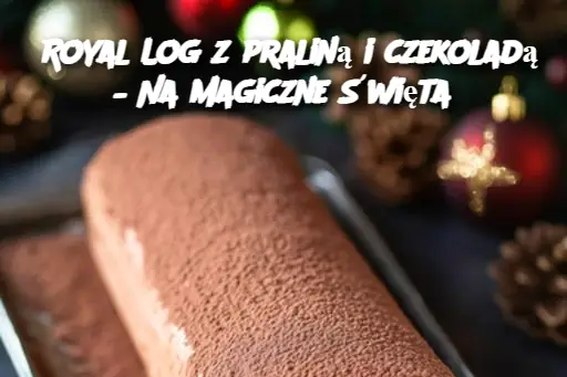 Royal Log z praliną i czekoladą – Na magiczne Święta