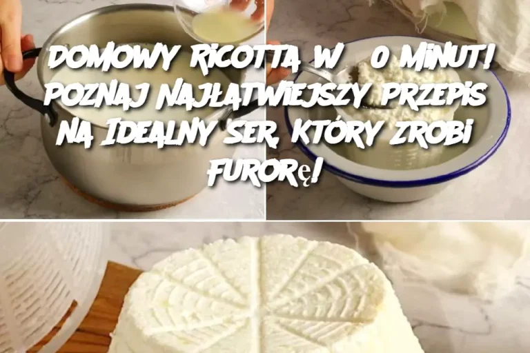 Domowy Ricotta w 30 Minut! Poznaj Najłatwiejszy Przepis na Idealny Ser, Który Zrobi Furorę!