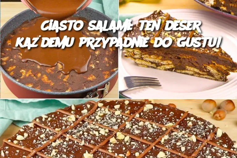 Ciasto salami: ten deser każdemu przypadnie do gustu!