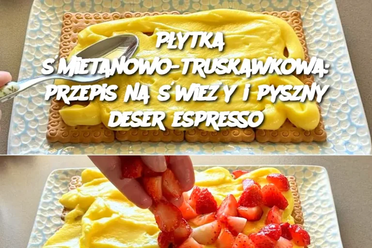 Płytka śmietanowo-truskawkowa: przepis na świeży i pyszny deser espresso