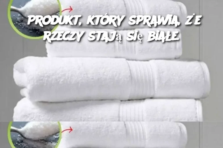 Produkt, który sprawia, że ​​rzeczy stają się białe.