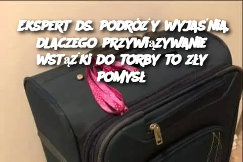 Ekspert ds. podróży wyjaśnia, dlaczego przywiązywanie wstążki do torby to zły pomysł