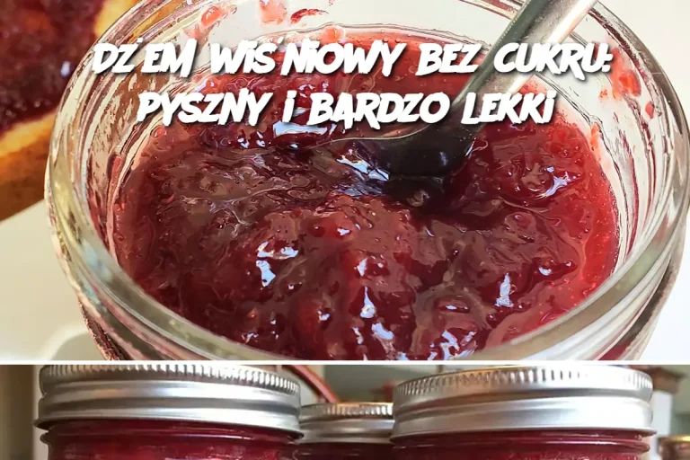 Dżem wiśniowy bez cukru: pyszny i bardzo lekki