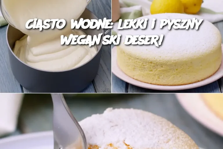 Ciasto wodne: lekki i pyszny wegański deser!