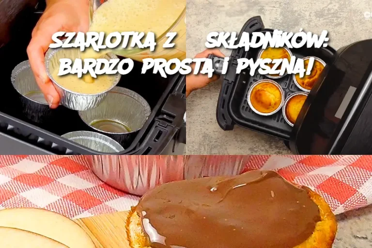 Szarlotka z 3 składników: bardzo prosta i pyszna!