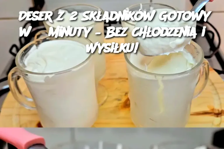 Deser z 2 Składników Gotowy w 3 Minuty – Bez Chłodzenia i Wysiłku!