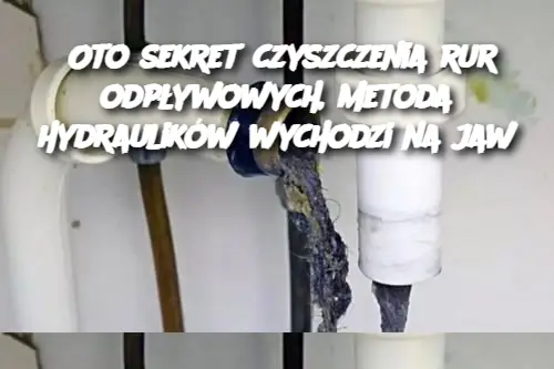 Oto sekret czyszczenia rur odpływowych, metoda hydraulików wychodzi na jaw