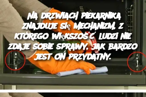 Na drzwiach piekarnika znajduje się mechanizm, z którego większość ludzi nie zdaje sobie sprawy, jak bardzo jest on przydatny.