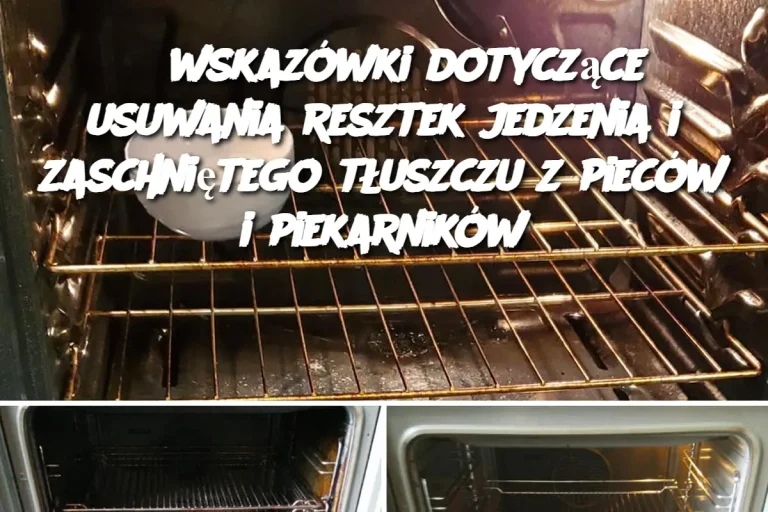 3 wskazówki dotyczące usuwania resztek jedzenia i zaschniętego tłuszczu z pieców i piekarników