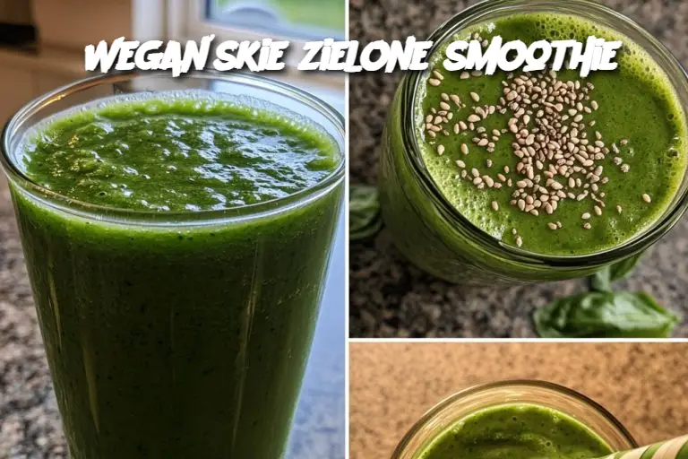 Wegańskie zielone smoothie