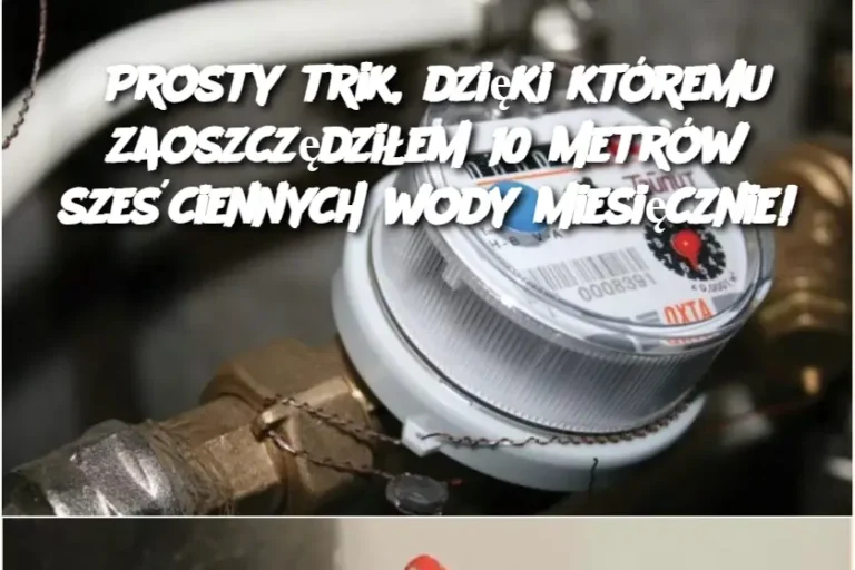 Prosty trik, dzięki któremu zaoszczędziłem 10 metrów sześciennych wody miesięcznie!