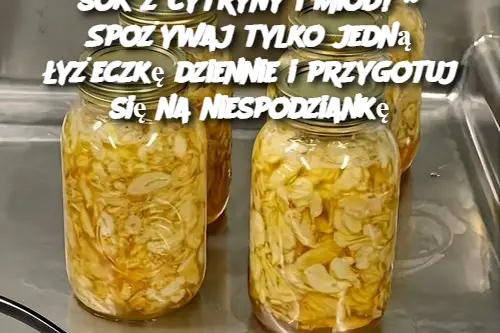 Starty imbir, cebula, czosnek, sok z cytryny i miód! ~ Spożywaj tylko jedną łyżeczkę dziennie i przygotuj się na niespodziankę