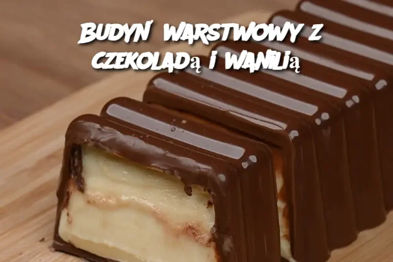 Budyń warstwowy z czekoladą i wanilią