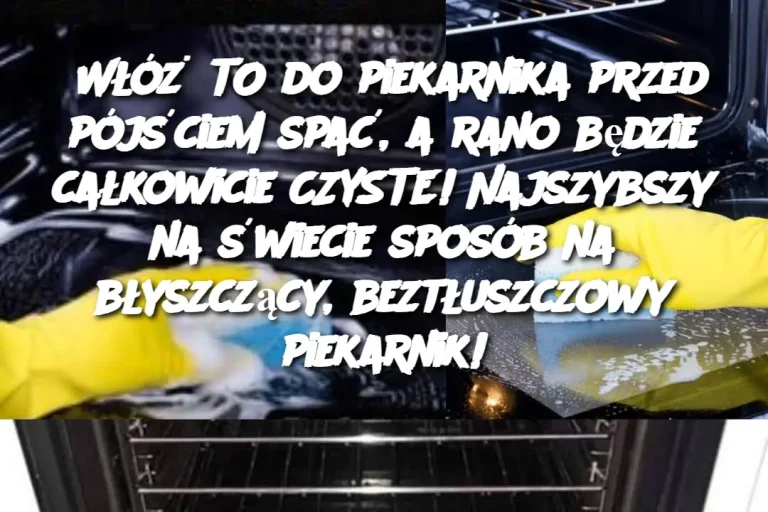 Włóż TO do piekarnika przed pójściem spać, a rano będzie całkowicie CZYSTE! Najszybszy na świecie sposób na błyszczący, beztłuszczowy piekarnik!