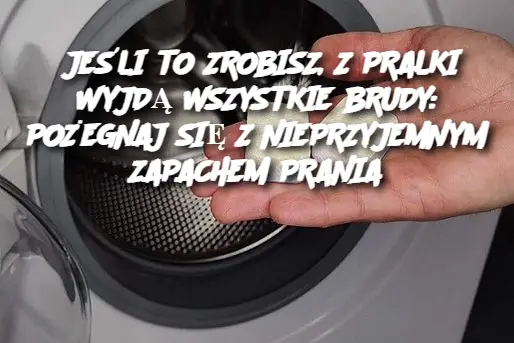 JEŚLI TO ZROBISZ, Z PRALKI WYJDĄ WSZYSTKIE BRUDY: POŻEGNAJ SIĘ Z NIEPRZYJEMNYM ZAPACHEM PRANIA