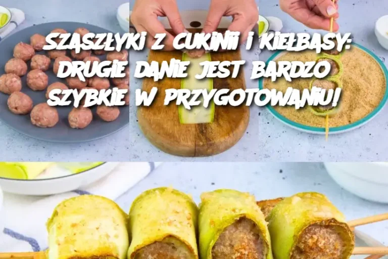 Szaszłyki z cukinii i kiełbasy: drugie danie jest bardzo szybkie w przygotowaniu!