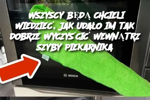 WSZYSCY BĘDĄ CHCIELI WIEDZIEĆ, JAK UDAŁO IM TAK DOBRZE WYCZYŚCIĆ WEWNĄTRZ SZYBY PIEKARNIKA