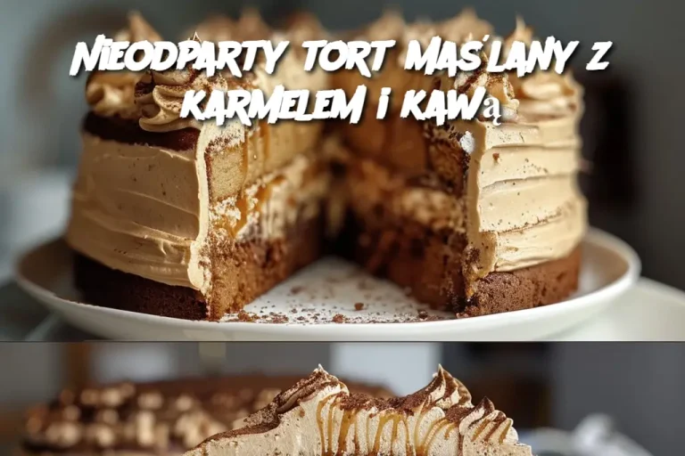 Nieodparty tort maślany z karmelem i kawą