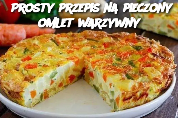 Prosty przepis na pieczony omlet warzywny