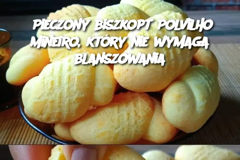 Pieczony biszkopt Polvilho Mineiro, który nie wymaga blanszowania