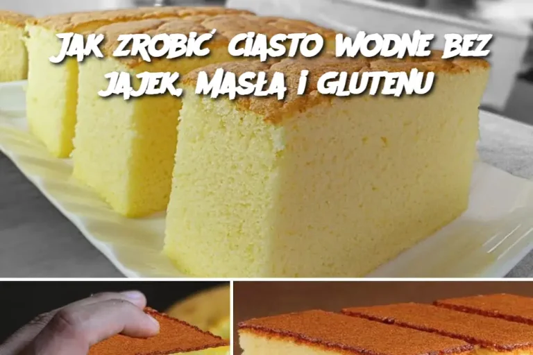 Jak zrobić ciasto wodne bez jajek, masła i glutenu