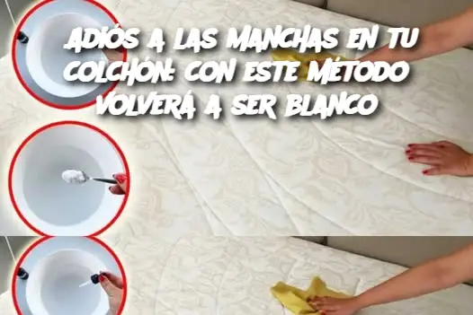 Adiós a las manchas en tu colchón: con este método volverá a ser blanco