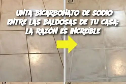 Unta bicarbonato de sodio entre las baldosas de tu casa: la razón es increíble