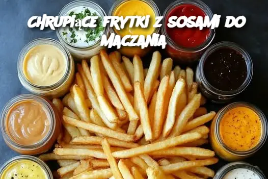 Chrupiące frytki z sosami do maczania