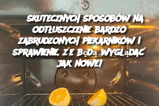 8 skutecznych sposobów na odtłuszczenie bardzo zabrudzonych piekarników i sprawienie, że będą wyglądać jak nowe!