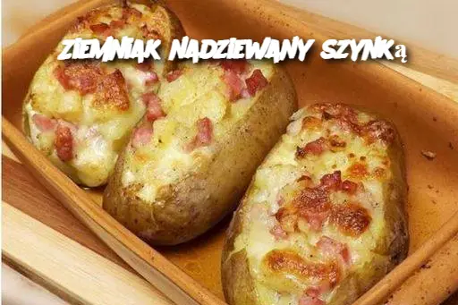 Ziemniak nadziewany szynką