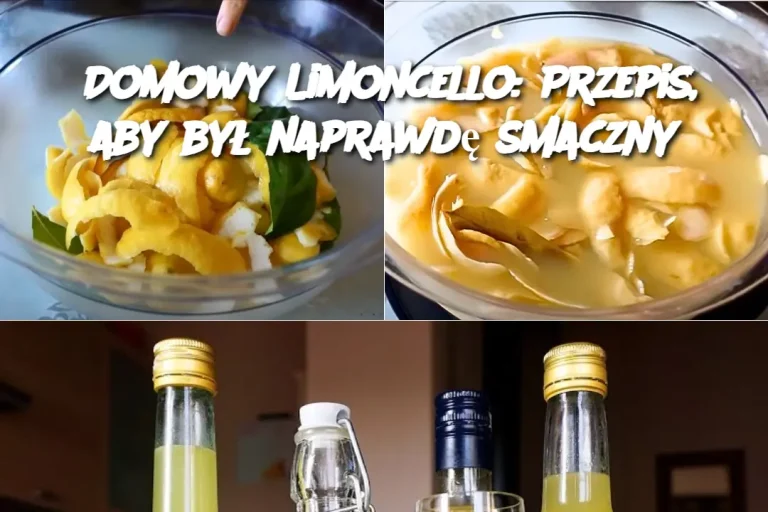 Domowy Limoncello: Przepis, aby był naprawdę smaczny