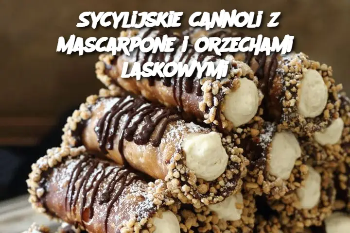 Sycylijskie cannoli z mascarpone i orzechami laskowymi