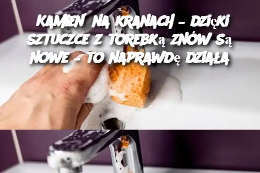 Kamień na kranach – dzięki sztuczce z torebką znów są nowe – to naprawdę działa