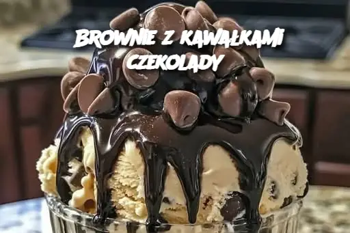 Brownie z kawałkami czekolady