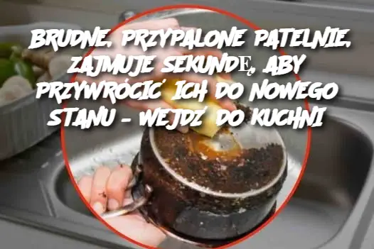 BRUDNE, PRZYPALONE PATELNIE, ZAJMUJE SEKUNDĘ, ABY PRZYWRÓCIĆ ICH DO NOWEGO STANU – WEJDŹ DO KUCHNI