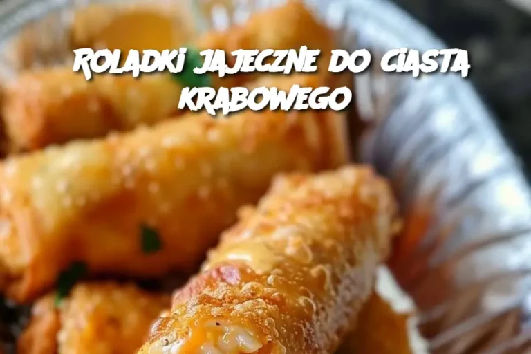 Roladki jajeczne do ciasta krabowego