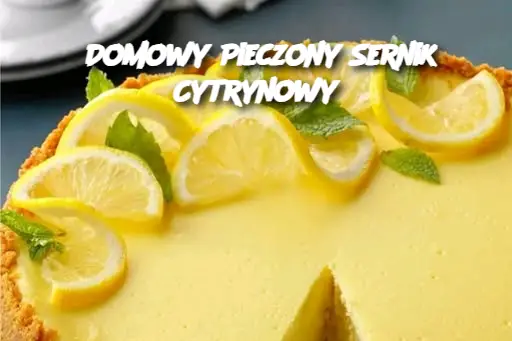 Domowy Pieczony Sernik Cytrynowy