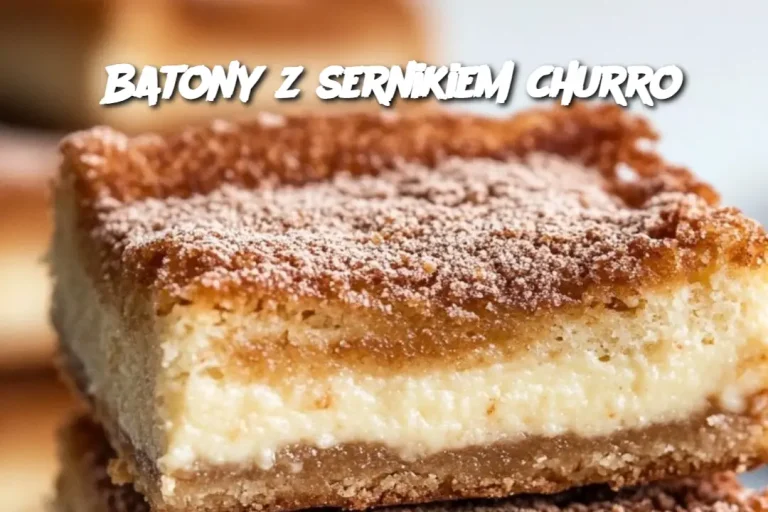 Batony z sernikiem churro