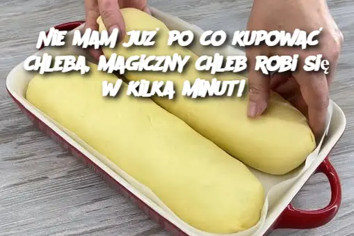 Nie mam już po co kupować chleba, magiczny chleb robi się w kilka minut!