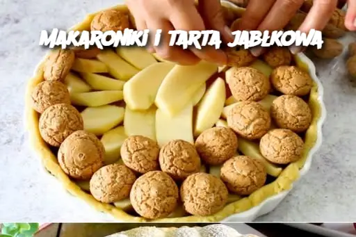 Makaroniki i tarta jabłkowa