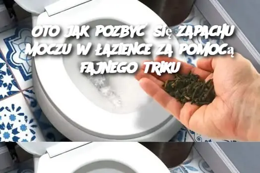 Oto jak pozbyć się zapachu moczu w łazience za pomocą fajnego triku