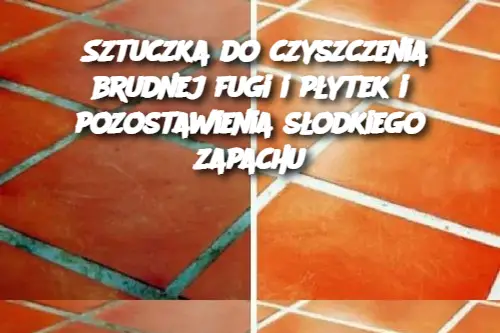 Sztuczka do czyszczenia brudnej fugi i płytek i pozostawienia słodkiego zapachu