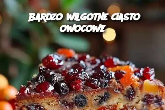 Bardzo wilgotne ciasto owocowe