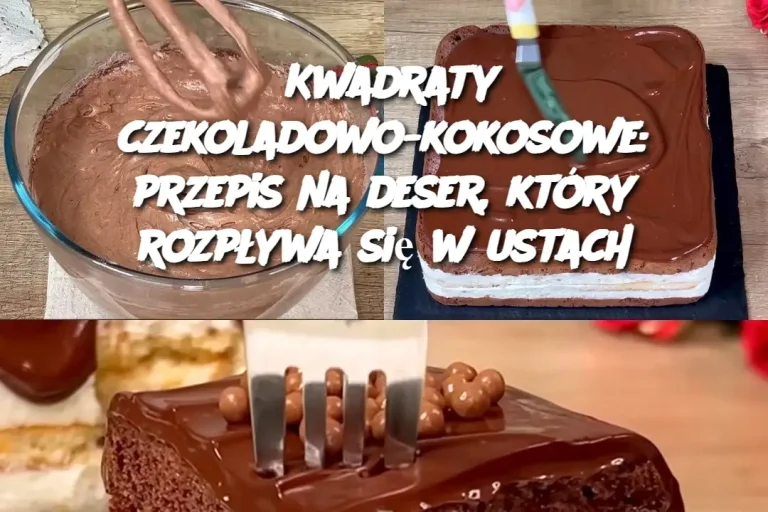 Kwadraty czekoladowo-kokosowe: przepis na deser, który rozpływa się w ustach