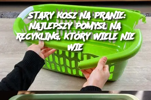 STARY KOSZ NA PRANIE: NAJLEPSZY POMYSŁ NA RECYKLING, KTÓRY WIELE NIE WIE