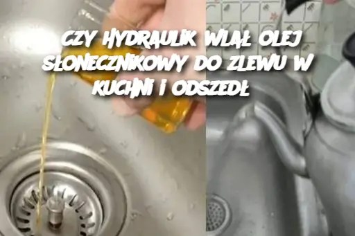 Czy hydraulik wlał olej słonecznikowy do zlewu w kuchni i odszedł?