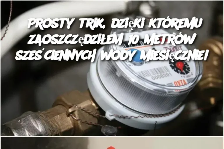 Prosty trik, dzięki któremu zaoszczędziłem 10 metrów sześciennych wody miesięcznie!